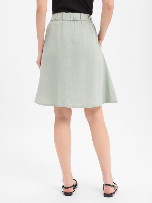 Damen Minirock aus Leinen