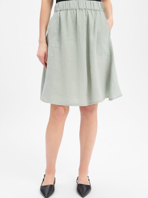 Damen Minirock aus Leinen