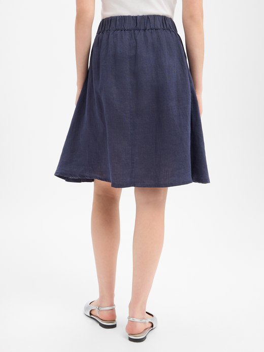 Damen Minirock aus Leinen