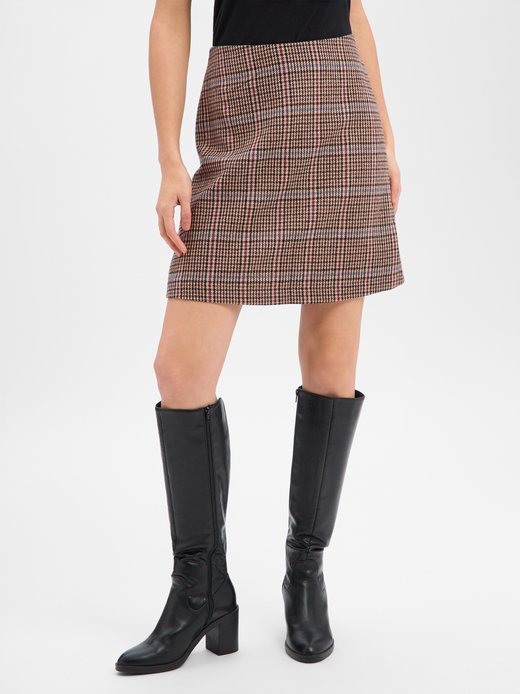 Damen Minirock mit Wolle