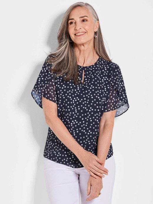 Damen Musterbluse