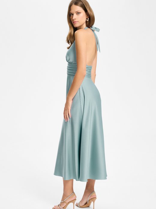 Damen Neckholder-Kleid
