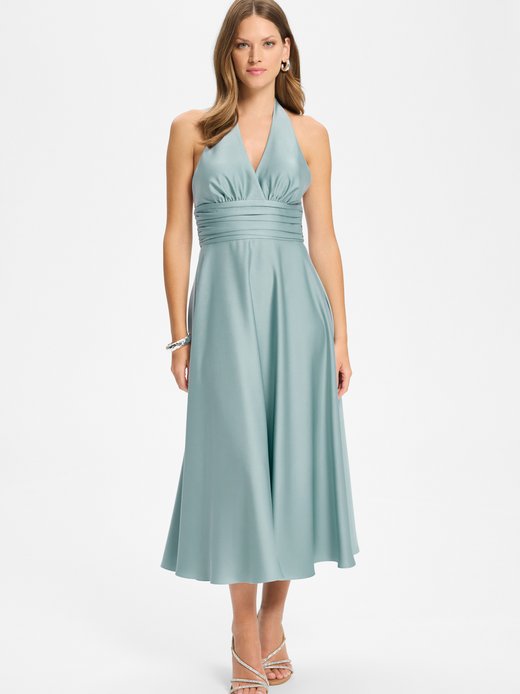 Damen Neckholder-Kleid
