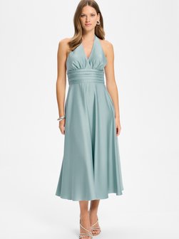 Damen Neckholder-Kleid