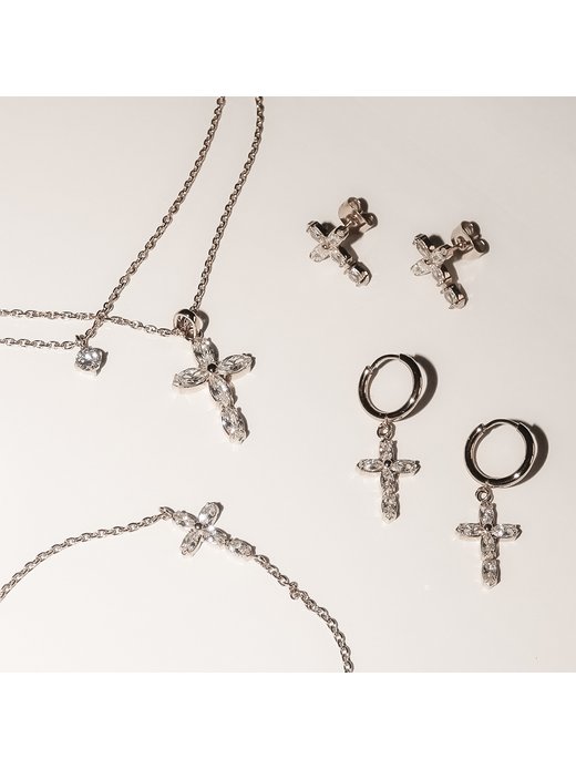 Damen Ohrhänger  -  Cross