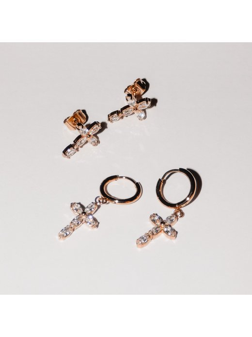 Damen Ohrhänger  -  Cross