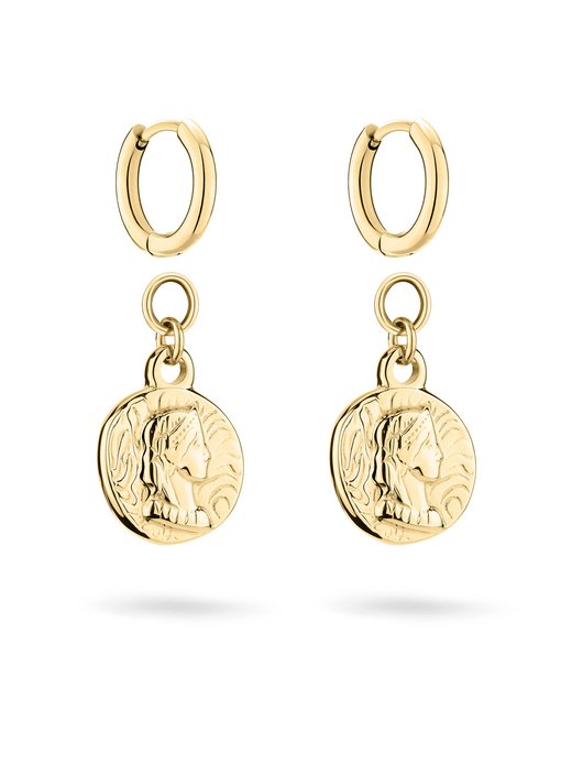 Damen Ohrringe  -  Coin