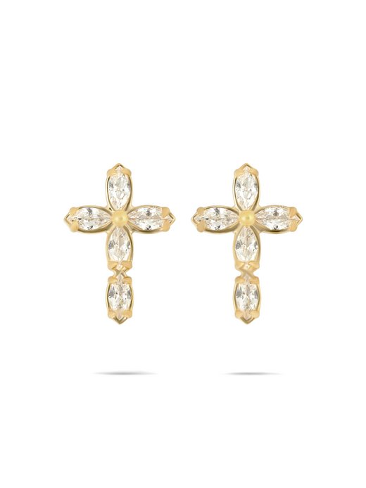 Damen Ohrringe  -  Cross