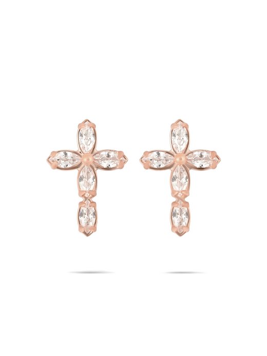 Damen Ohrringe  -  Cross