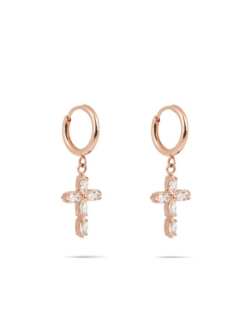 Damen Ohrringe  -  Cross