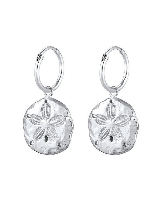 Elli Damen Ohrringe Aus 925 Sterling Silber – Filigraner Peace-Symbol-Stecker