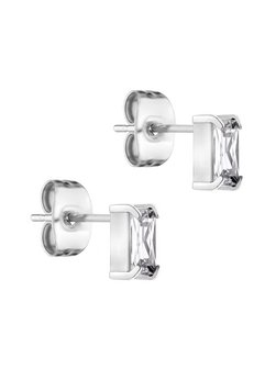 Damen Ohrstecker  -  Baguette