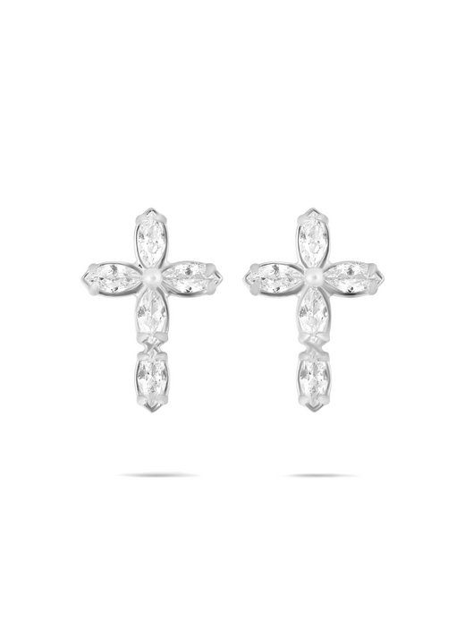 Damen Ohrstecker  -  Cross