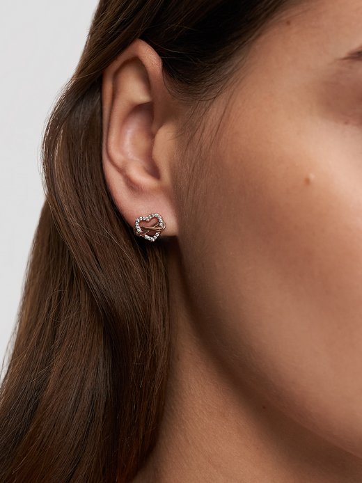 Damen Ohrstecker  -  Infinity Heart