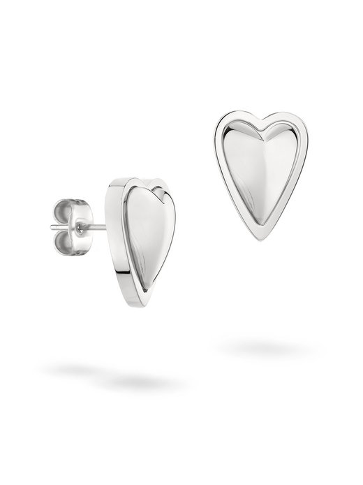 Damen Ohrstecker  -  Metal Heart