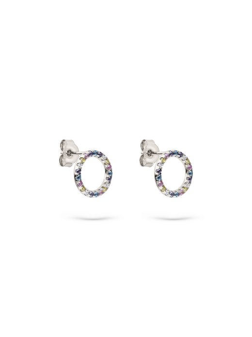 Damen Ohrstecker  -  Rainbow Circle