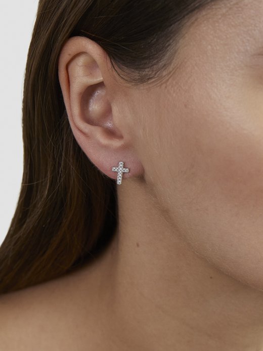 Damen Ohrstecker  -  Sparkle Cross