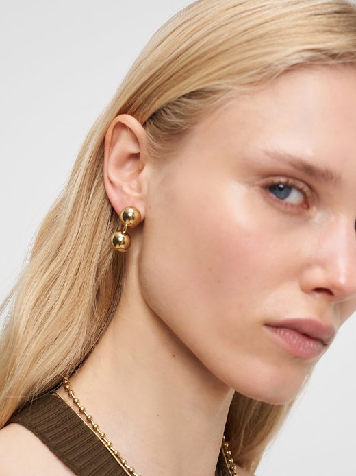 Damen Ohrstecker  -  Steel Ball