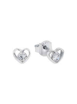 Artikelbild Damen Ohrstecker von amor in silber uni