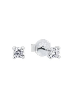 Artikelbild Damen Ohrstecker von amor in silber uni