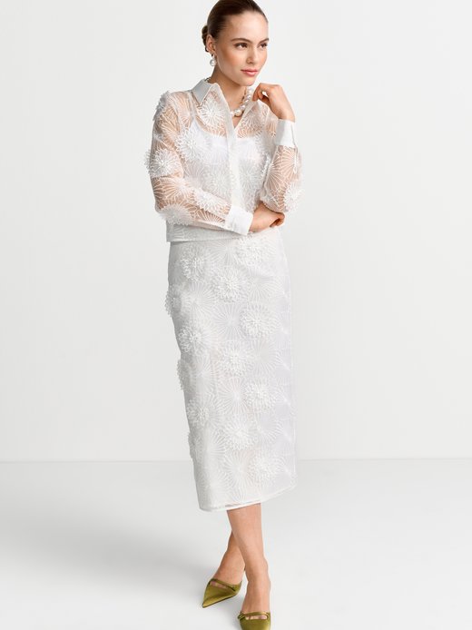 Damen Organza-Bluse