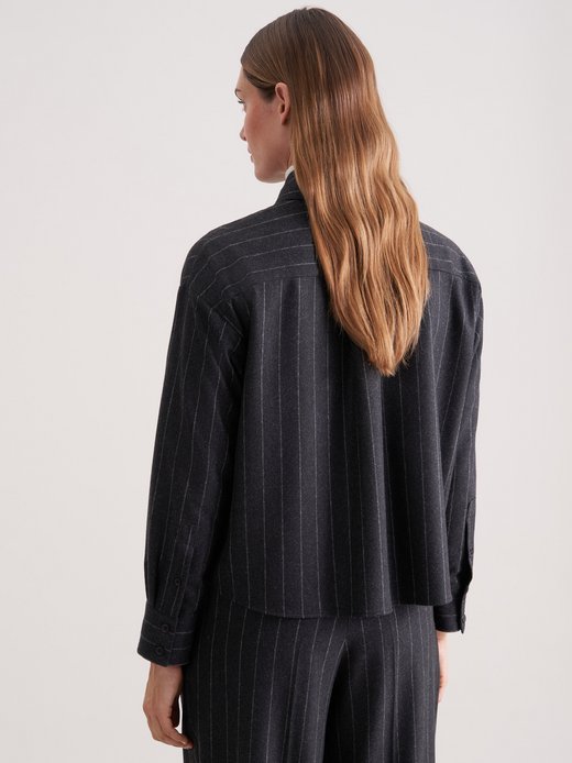 Damen Oversizebluse - Flanell