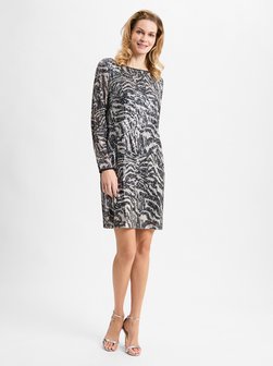 Artikelbild Damen Pailettenkleid von Betty & Co in schwarz beige gemustert