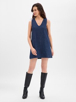 Damen Pailletten-Jeanskleid - NMAmalie