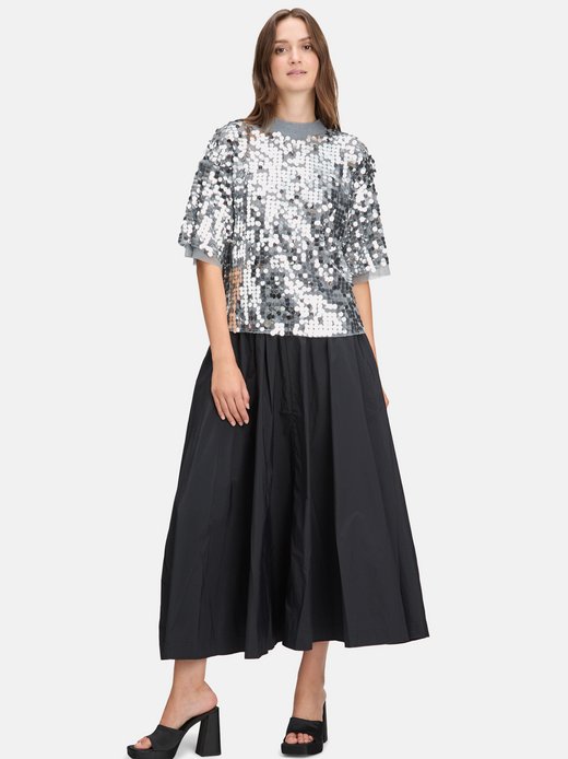 Damen Pailletten-Pullover