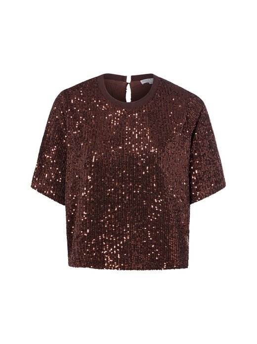 Damen Pailletten-Shirt