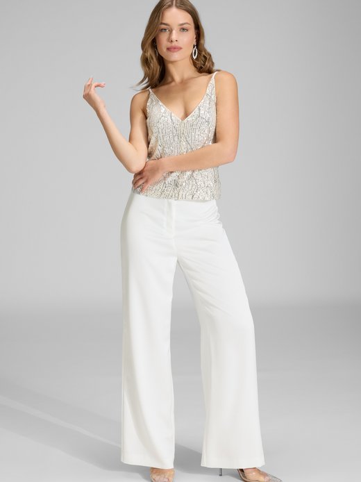 Damen Pailletten-Top