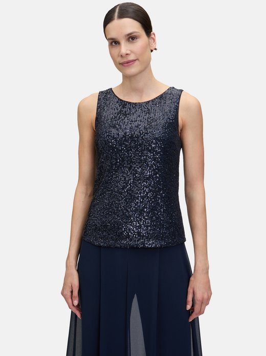 Damen Pailletten-Top