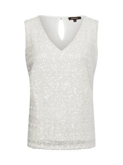 Artikelbild Damen Pailletten-Top von More & More in ecru uni