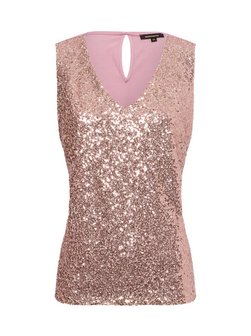 Damen Pailletten-Top