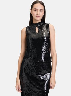 Damen Pailletten-Top