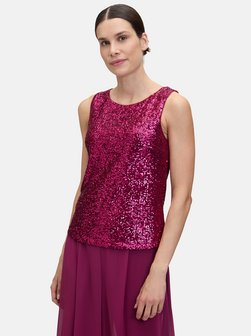 Damen Pailletten-Top