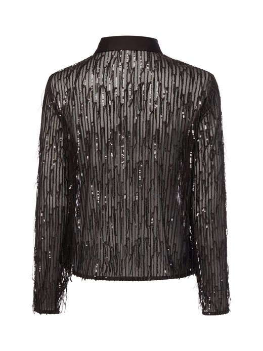 Damen Paillettenbluse