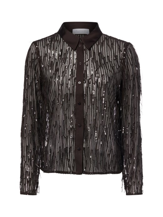 Damen Paillettenbluse