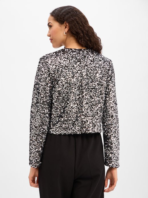 Damen Paillettenjacke