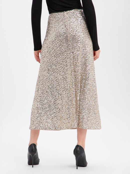 Damen Paillettenrock