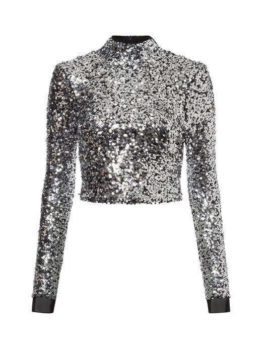 Damen Paillettenshirt