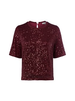 Damen Paillettenshirt