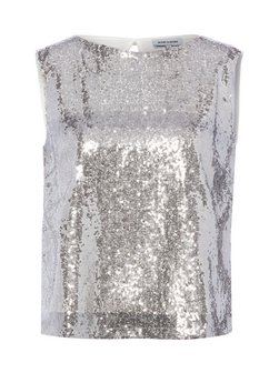Damen Paillettentop
