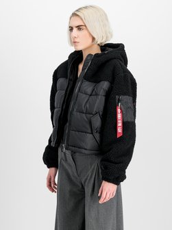 Artikelbild Damen Parka & Winterjacke von Alpha Industries in schwarz uni