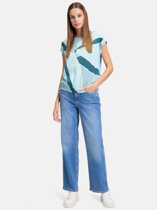Damen Patchwork-Shirt