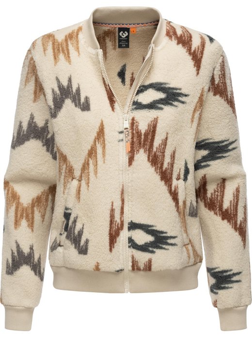 Damen Plüschjacke - Cairro Aztec