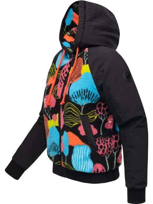 Damen Plüschjacke - Talianita Print YOUMODO