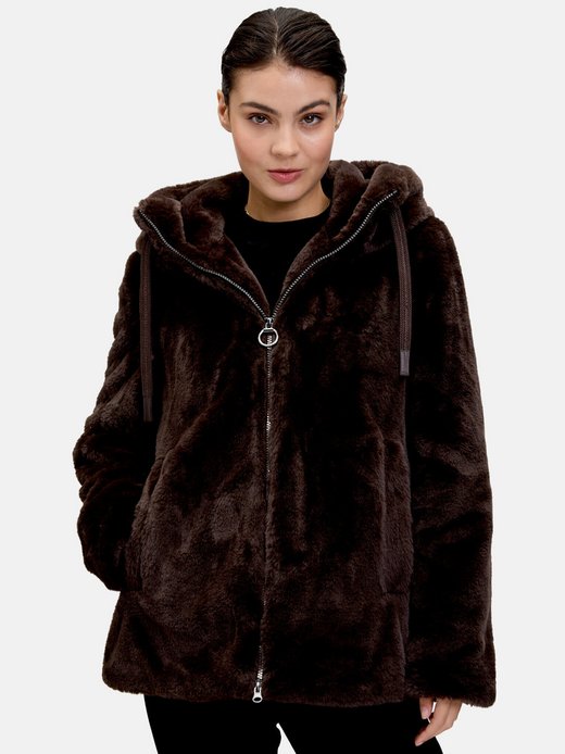 Damen Plüschjacke