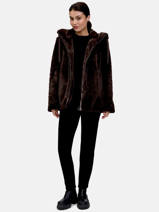 Damen Plüschjacke