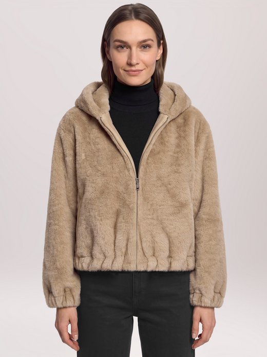 Damen Plüschjacke